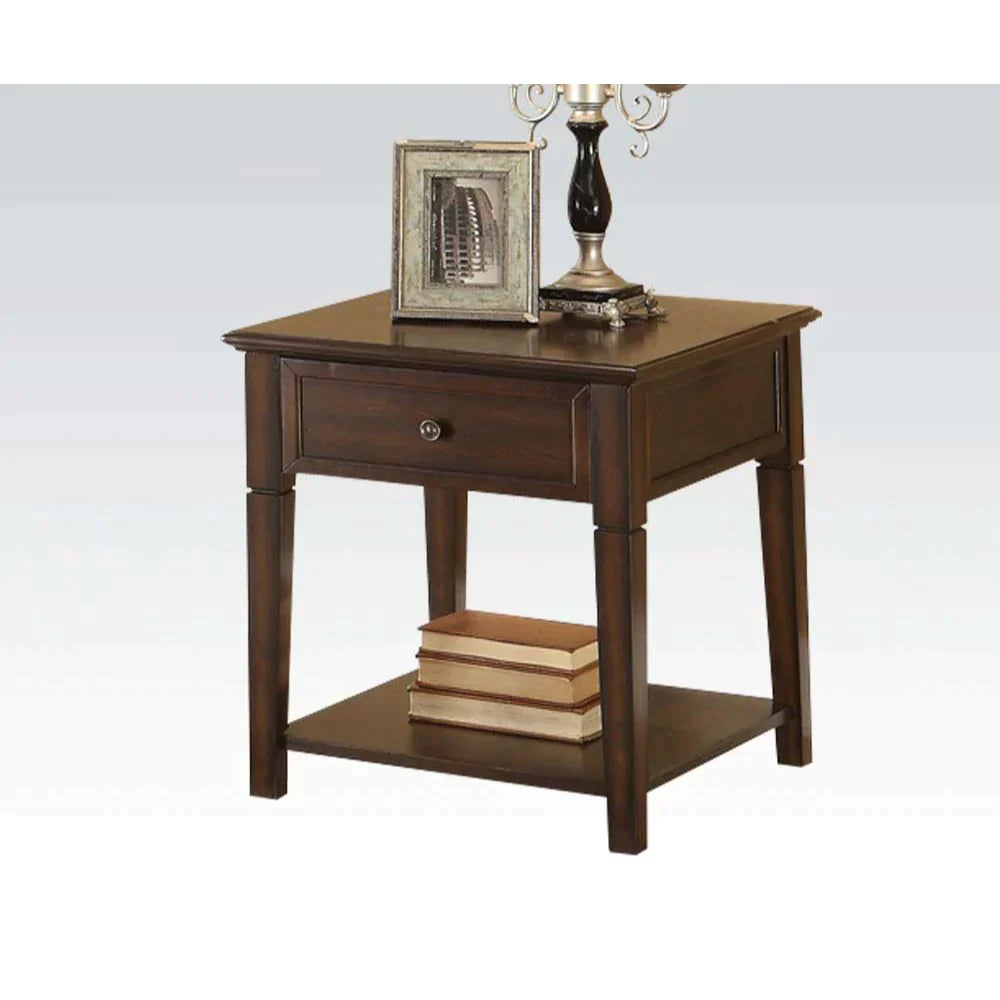 Malachi Walnut End Table Model 80255 By ACME Furniture