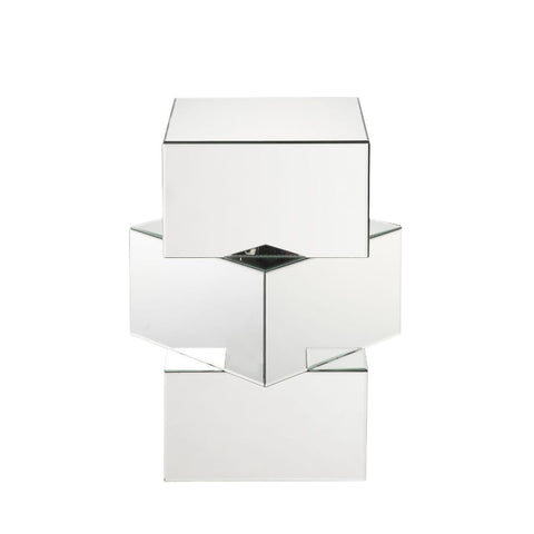 ACME Meria Mirrored Meria End Table Model 80272