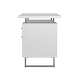 Coaster Lawtey Floating Top Office Desk White Gloss Model 803521
