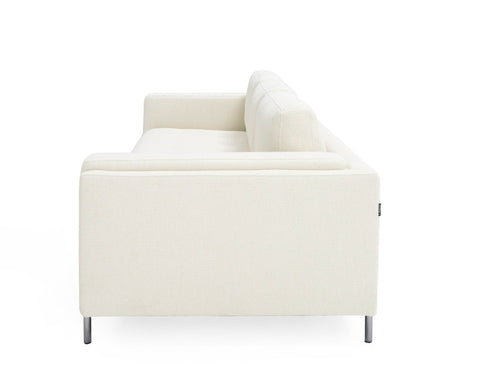 Divani Casa Schmidt Modern Off White Fabric Sofa & 2 Chairs Model VGKK-KF.7020-SET-OFWHT