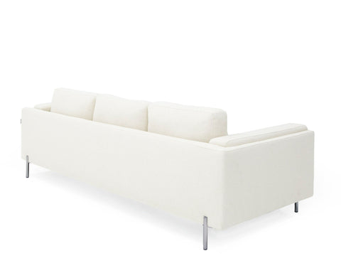 Divani Casa Schmidt Modern Off White Fabric Sofa & 2 Chairs Model VGKK-KF.7020-SET-OFWHT