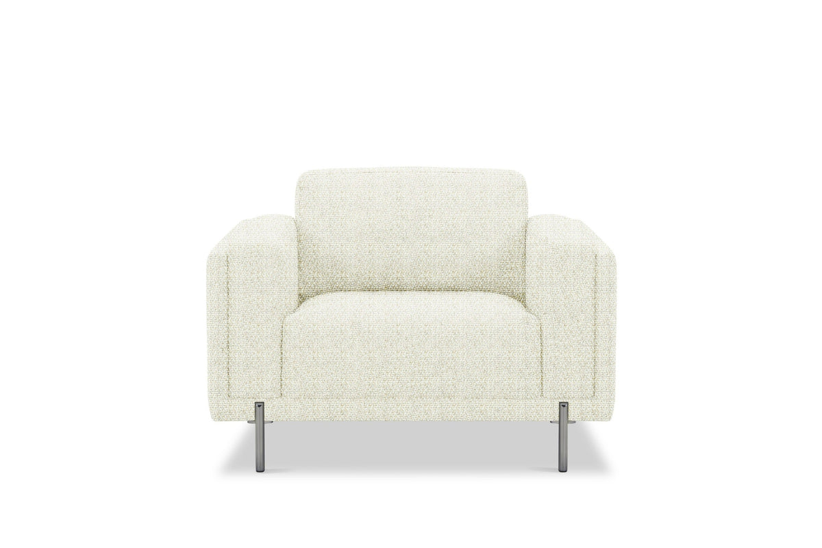 Divani Casa Schmidt Modern Off White Fabric Chair