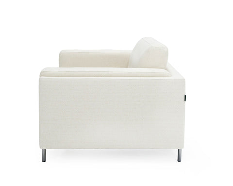 Divani Casa Schmidt Modern Off White Fabric Sofa & 2 Chairs Model VGKK-KF.7020-SET-OFWHT