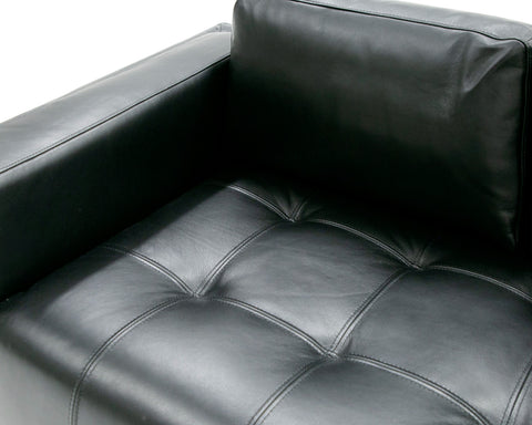 Divani Casa Schmidt Modern Black Leather Sofa Model VGKK-KF.7020-SOFA-BLK