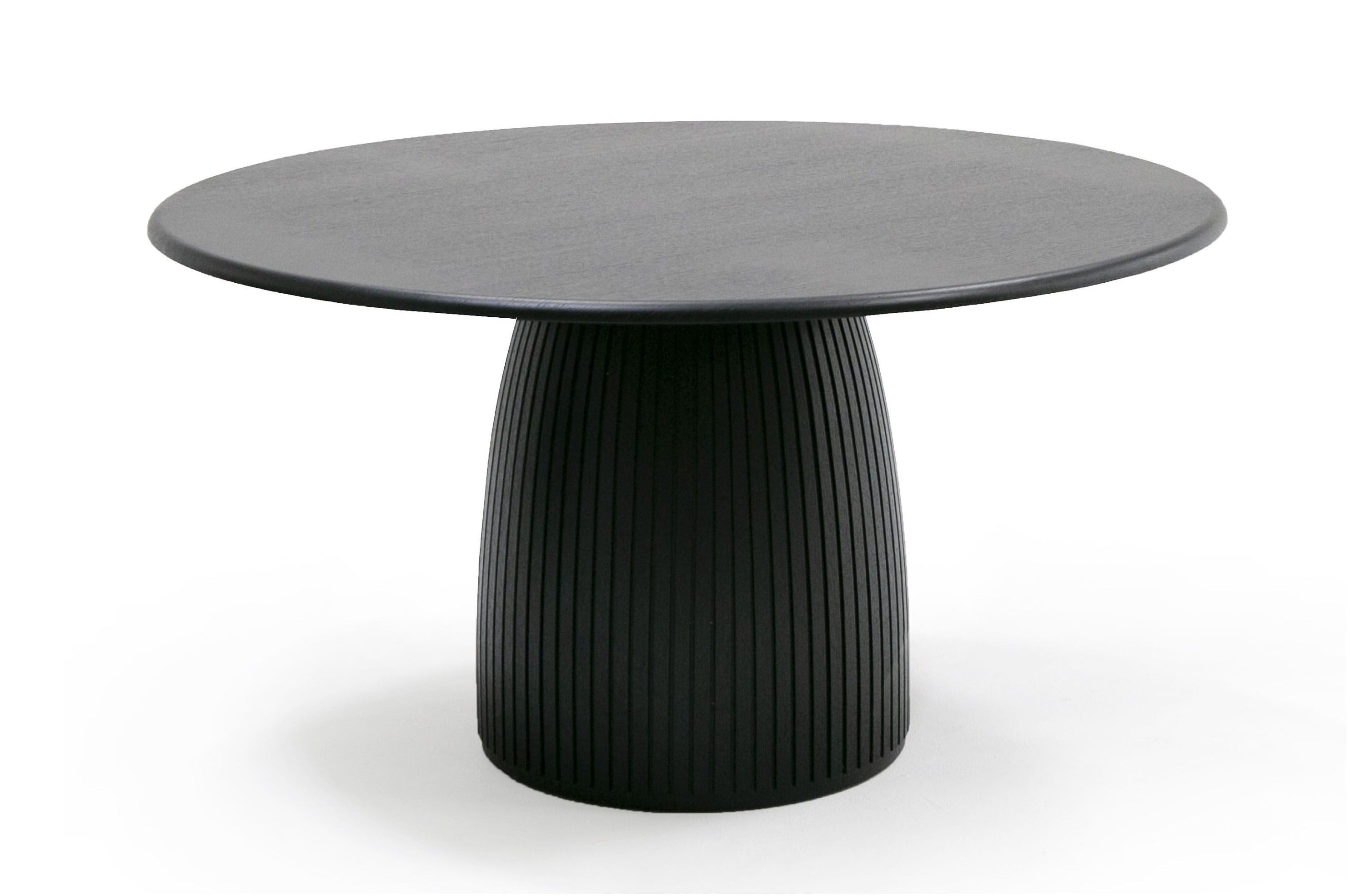 Modrest Lander Modern Mid Century Black Oak Round Dining Table  Model VGDW-J3630-1-BLK