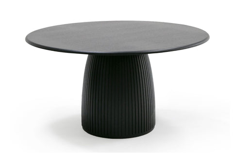 Modrest Lander Modern Mid Century Black Oak Round Dining Table  Model VGDW-J3630-1-BLK