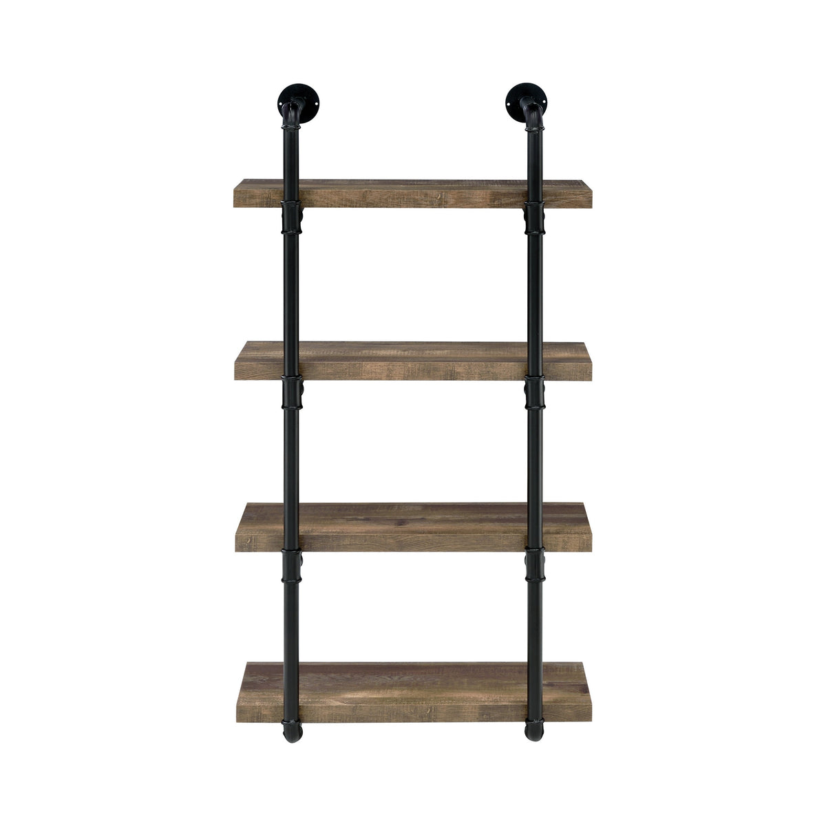 Coaster Elmcrest 24-inch Wall Shelf Black and Rustic Oak Model 804426