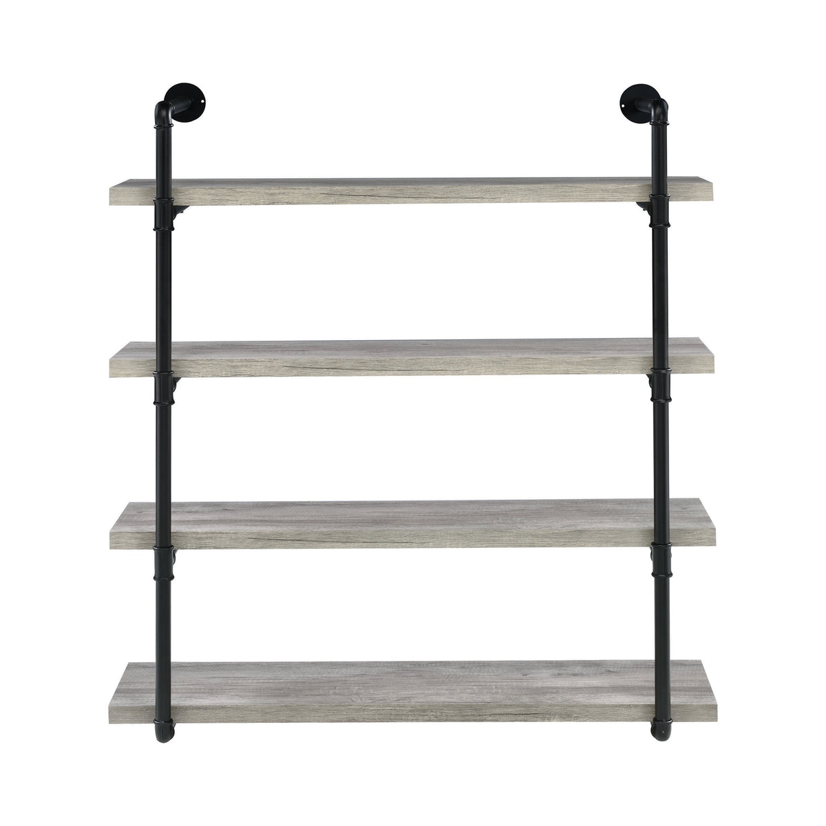 Coaster Elmcrest 40-inch Wall Shelf Black and Grey Driftwood Model 804427