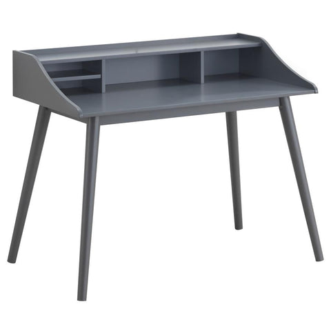 Coaster Percy 4-compartment Writing Desk Grey Model 804497