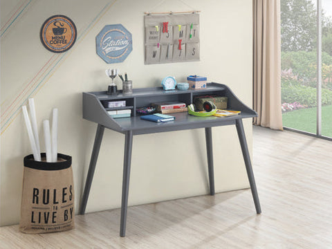 Coaster Percy 4-compartment Writing Desk Grey Model 804497