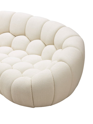 Divani Casa Yolonda Modern Curved Off White Fabric Sofa Set Model VGEV2126C-SET-C-00