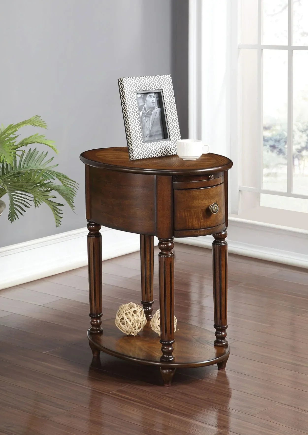Peniel Dark Oak Accent Table Model 80506 By ACME Furniture