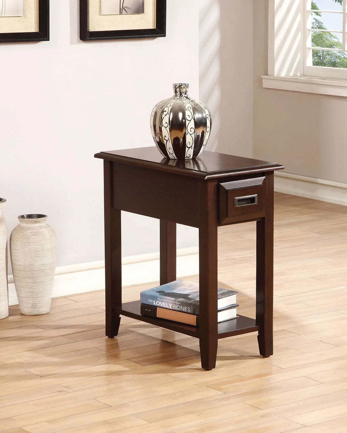 Flin Dark Cherry Accent Table Model 80518 By ACME Furniture