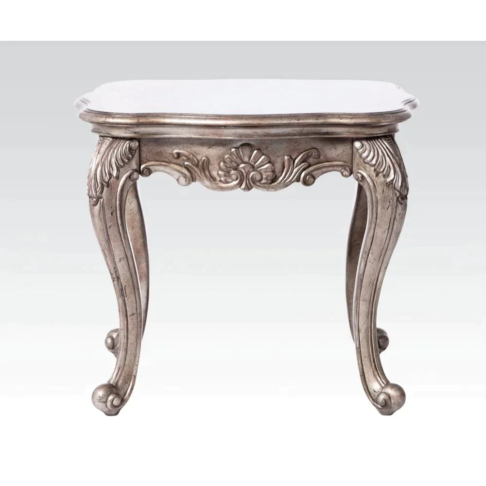 Chantelle Antique Platinum End Table Model 80541 By ACME Furniture