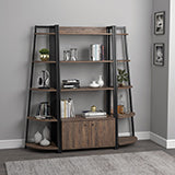 Coaster Jacksonville 5-tier Corner Bookcase Aged Walnut Model 805497