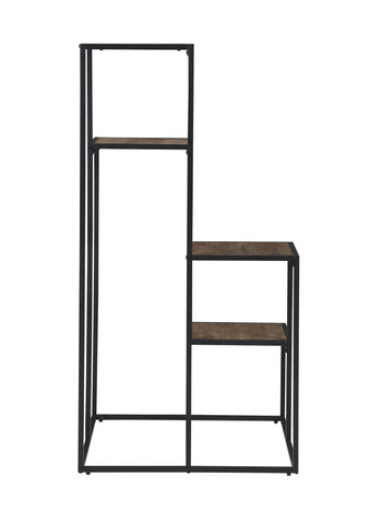 Coaster Rito 4-tier Display Shelf Rustic Brown and Black Model 805670
