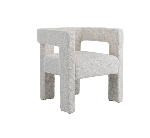 Modrest Drea Modern White Fabric Dining Chair Model VGEUMC-9653CH-A-WHT