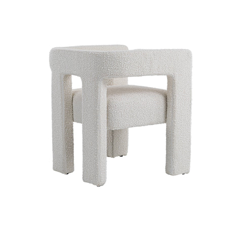Modrest Drea Modern White Fabric Dining Chair Model VGEUMC-9653CH-A-WHT