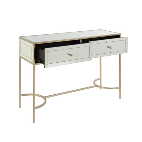 Wisteria Mirrored & Rose Gold Accent Table Model 80608 By ACME Furniture