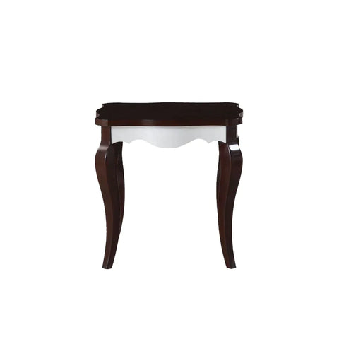 Mathias Walnut & White End Table Model 80682 By ACME Furniture