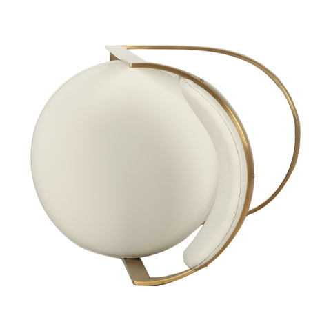 Modrest Shandra Beige Pleather & Gold Counter Stool Model VGRH-RHS-CS-220-BGEGLD