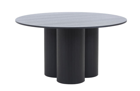 Modrest Depew Mid Century Modern Black Oak Round Dining Table Model VGDWJ3646-1-BLK