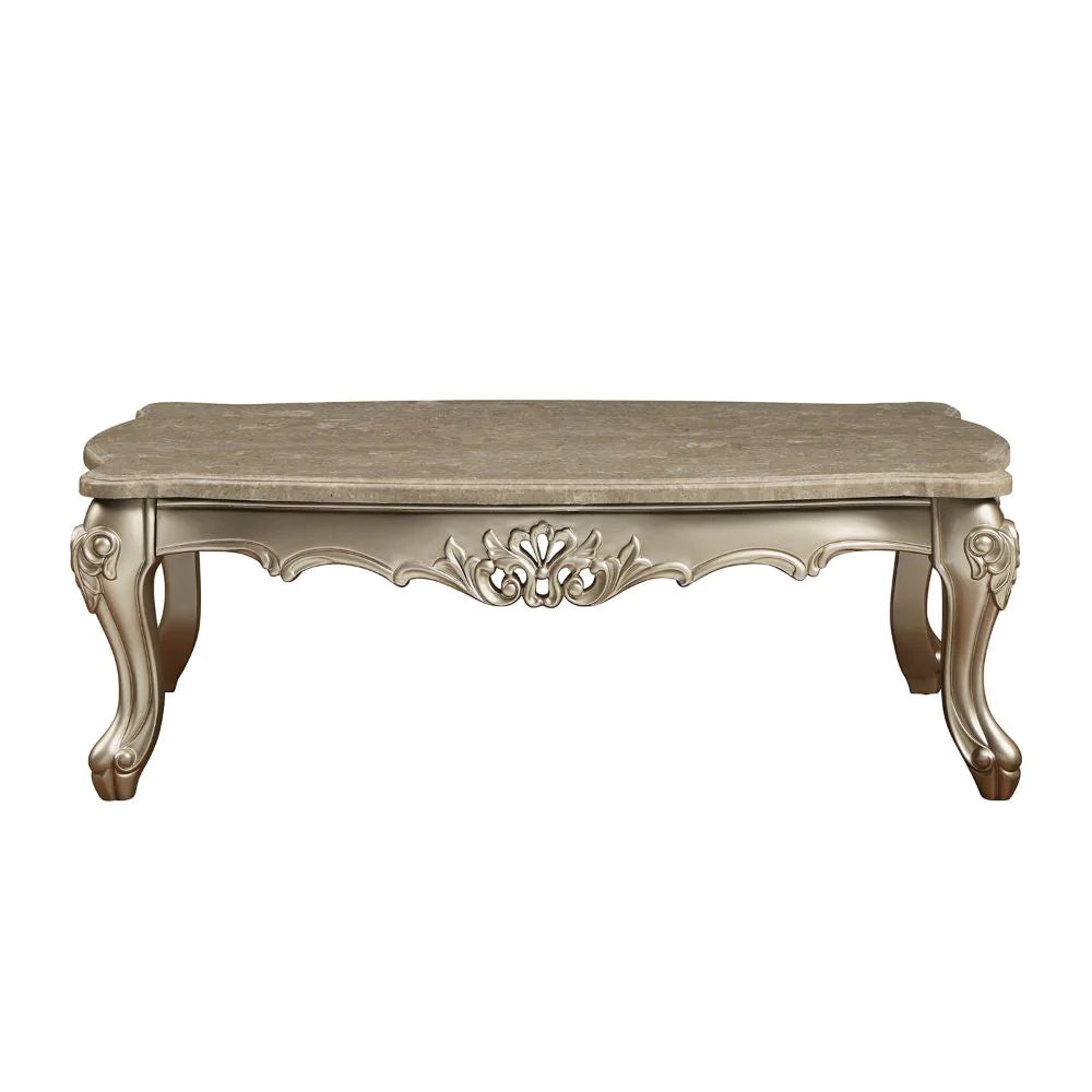 Ranita Marble & Champagne Coffee Table Model 81040 By ACME Furniture