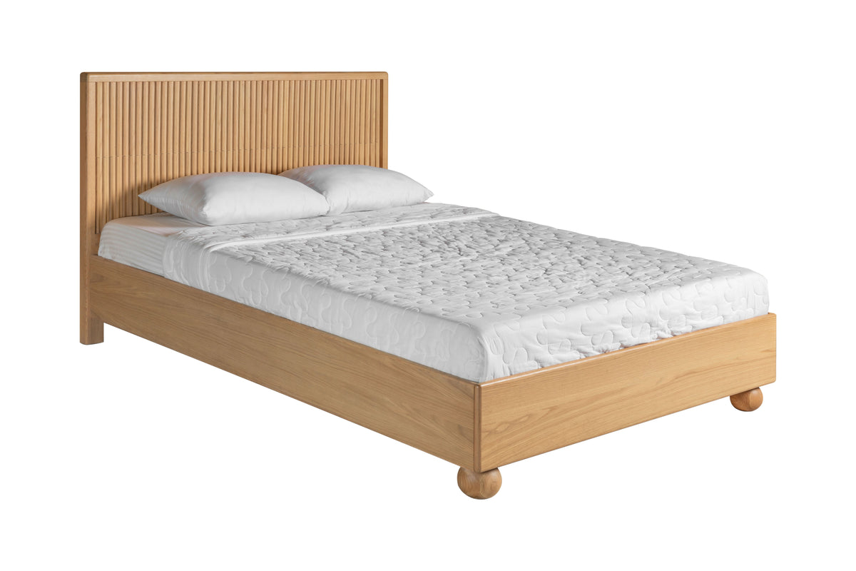 Queen Modrest Winters Modern Natural Oak Bed Model VGWD-EMI-QB-KBUS-BED-Q