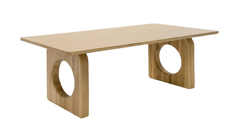 Modrest Washington Modern Natural Oak Rectangular Dining Table Model VGME121257-DT
