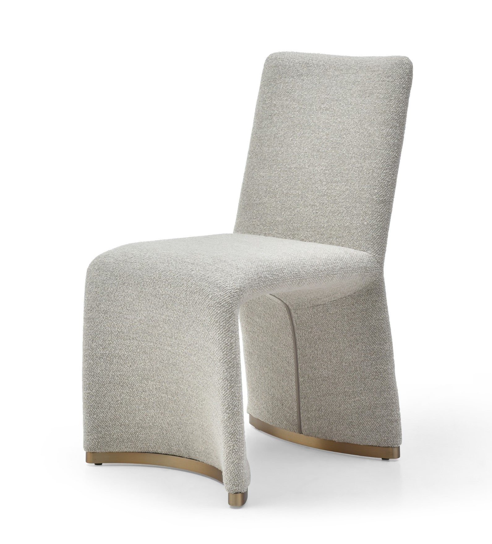 Modrest Kenda Contemporary Grey And Brushed Gold Dining Chair (Set Of 2) Model VGVCB098-GRY