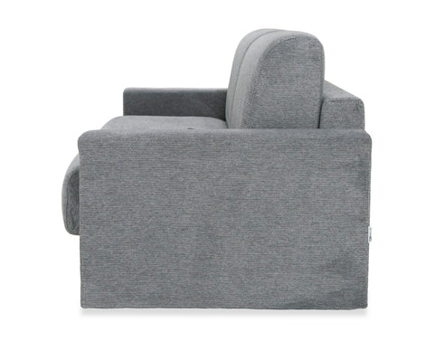 Lamod Italia Revers Italian Modern Grey Fabric Full Sofa Bed