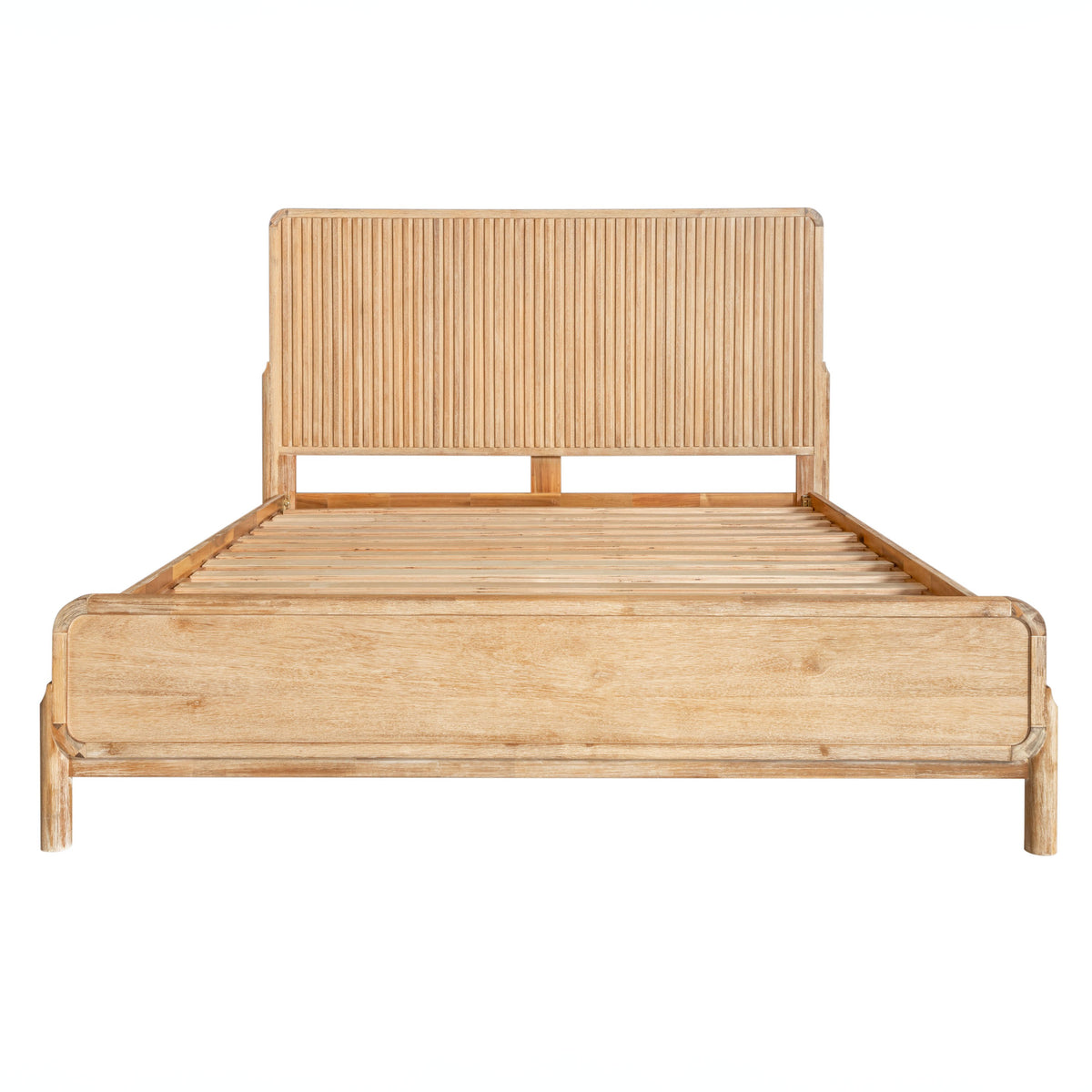 Eastern King Modrest Mikala Modern Natural Oak Bed Model VGWDMIL-BED-EK