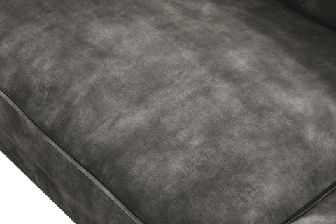 Divani Casa Dosie Transitional Grey Velvet Sofa Set Model VGBN-S-9368-SET-GRY