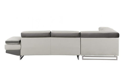 8136 Two-Tone Light Gray Left Arm Facing SectionalModel:  8136-TWO-TONE-LAF