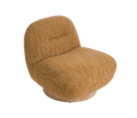 Modrest Renee Modern Mustard Fabric Swivel Accent Chair Model VGKK-KF.A1157-MUST