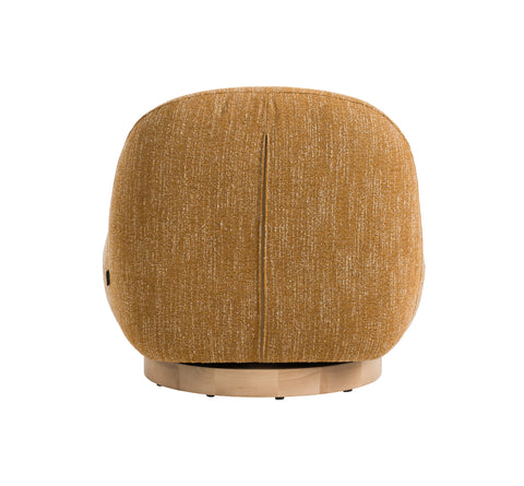 Modrest Renee Modern Mustard Fabric Swivel Accent Chair Model VGKK-KF.A1157-MUST