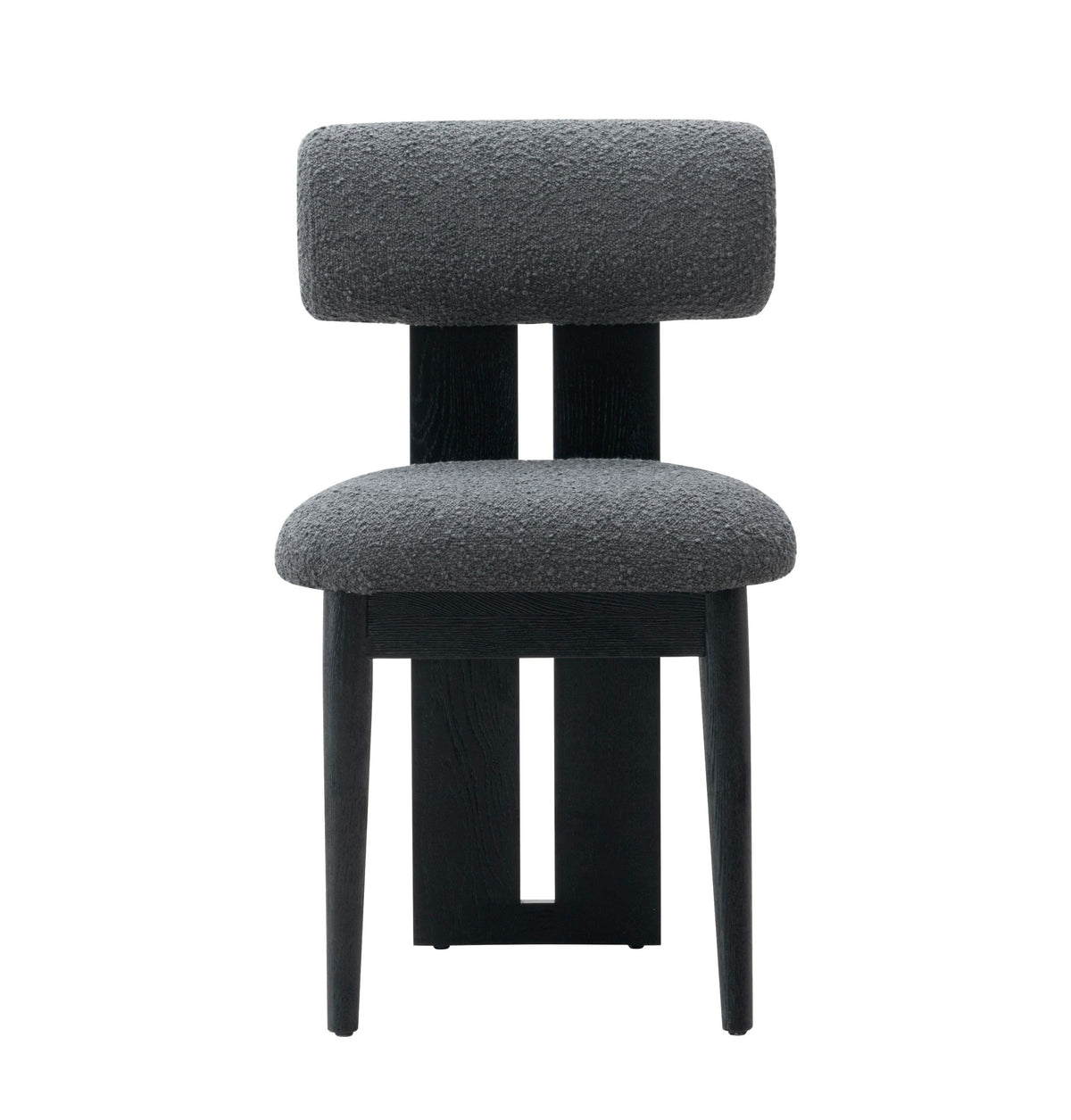 Modrest Skerrit Modern Grey Fabric & Black Oak Dining Chair (Set Of 2) Model VGMF-D1130-GRY
