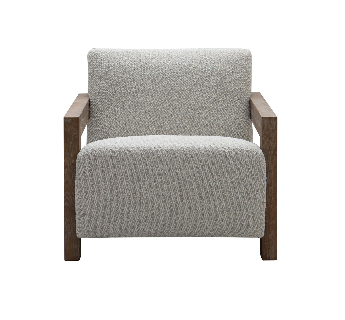 Modrest Rosen Modern Beige Fabric & Grey Oak Accent Chair Model VGMF-L3128-BGE