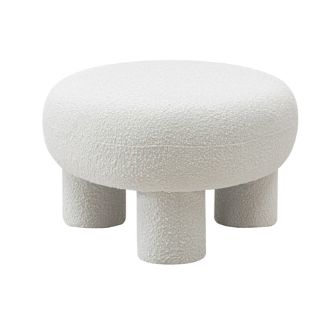 Modrest Gaynes Modern Off White Fabric Bench Model VGMF-A609-OFFWHT