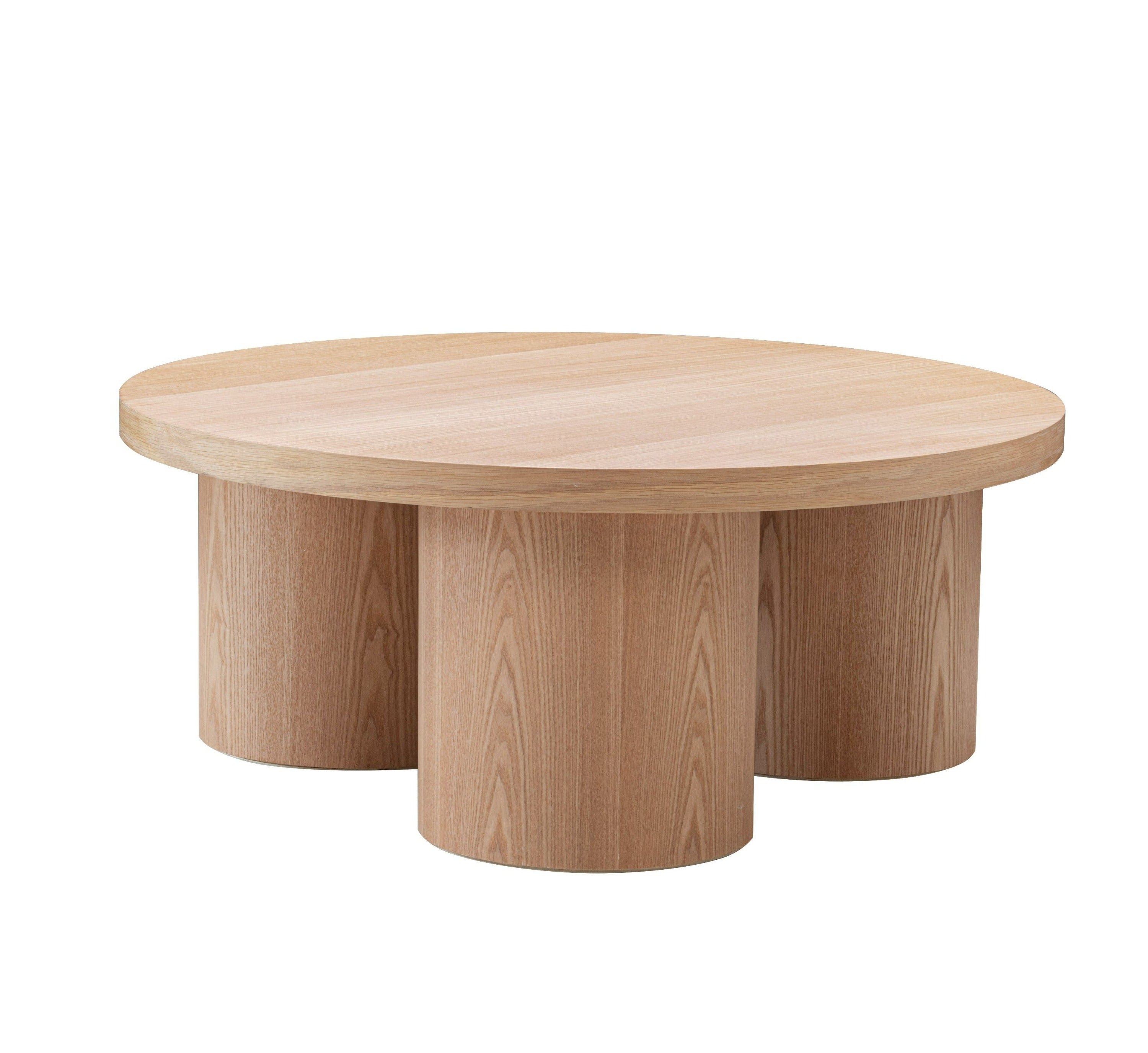 Modrest Babson Modern Natural Oak Round Coffee Table Model VGMF-V7152-NAT
