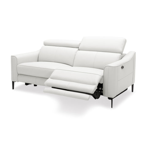 Divani Casa Eden Modern White Leather Loveseat With 2 Recliners Model VGKV-KM.5012-LOVE-WHT