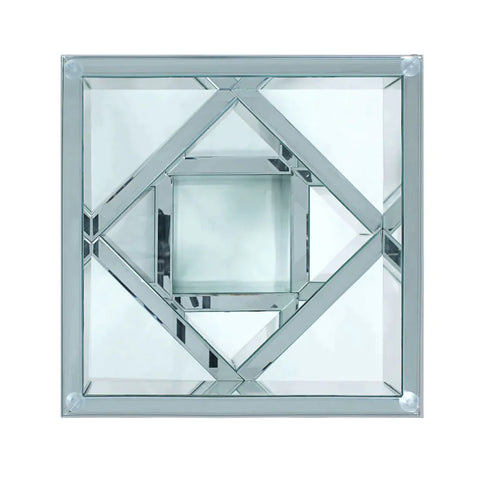 Noralie Mirrored & Faux Diamonds End Table Model 81467 By ACME Furniture