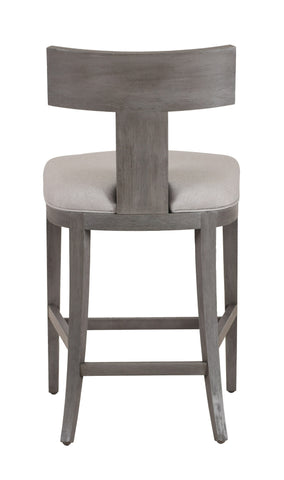Modrest Fabien Mid Century Modern Beige Linen & Grey Wash Counter Chair Model VGRH-RHS-CZHT01-GRY