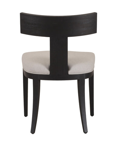 Modrest Fabien Mid Century Modern Beige Linen & Black Walnut Dining Chair (Set Of 2) Model VGRH-RHS-98535-BLK