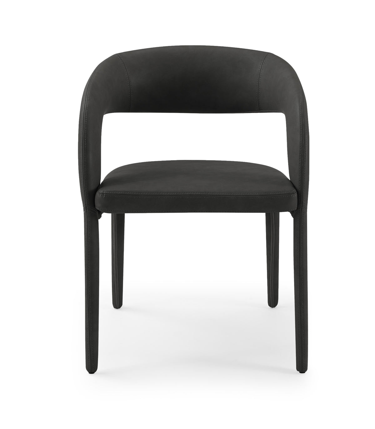 Modrest Faerron Modern Black Leatherette Dining Chair Model VGEUMC-7182CH-BLK