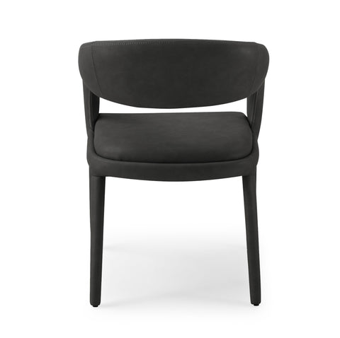 Modrest Faerron Modern Black Leatherette Dining Chair Model VGEUMC-7182CH-BLK