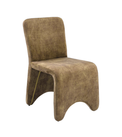 Modrest Ditka Modern Camel Velvet Dining Chair (Set Of 2) Model VGEUMC-7510CH-DECENT-004