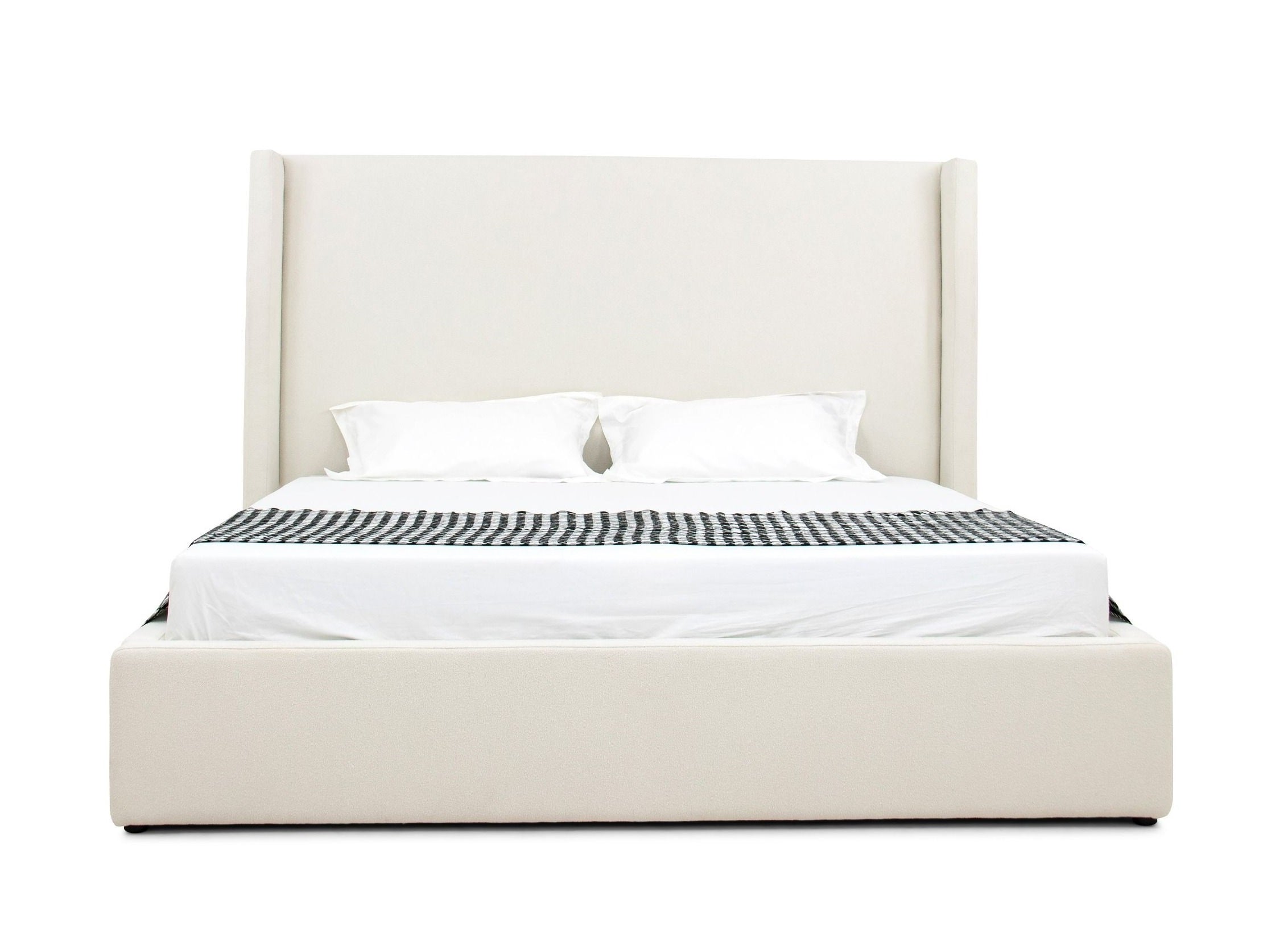 Modrest Byrne Modern Off White Fabric Bed Model VGEVVG713-C-00
