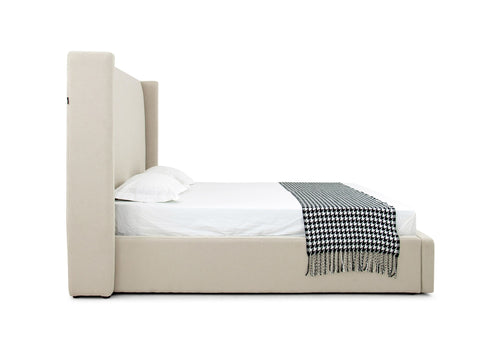 Modrest Byrne Modern Beige Fabric Bed Model VGEVVG713-C-01