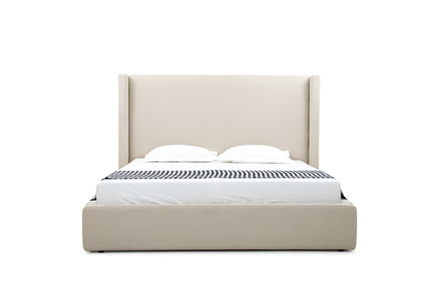 Queen Modrest Byrne Modern Beige Fabric Bed Model VGEVVG713-C-01-Q
